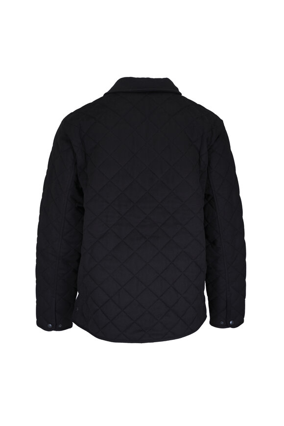 Peter Millar Suffolk 25th Anniversary Black Cashmere Coat - view 2