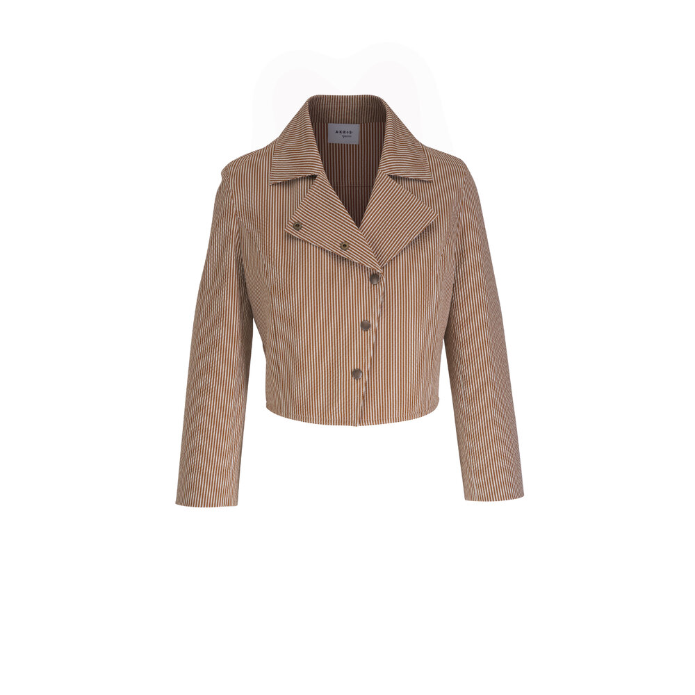AKRIS ジャケット Akris Punto - Pin Dot Perforated Nappa Leather Moto Jacket