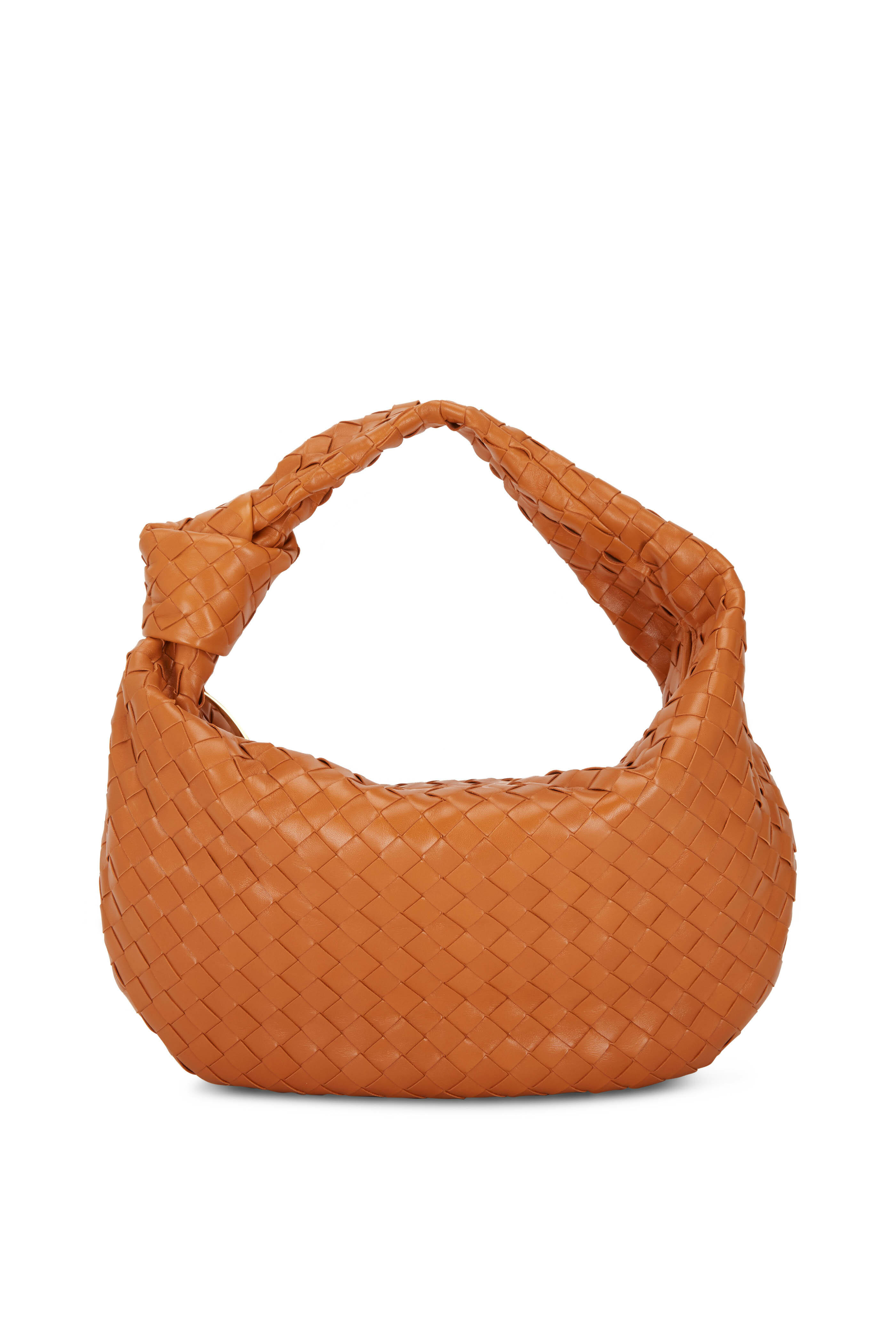 Bottega Veneta The Medium Jodie Leather Bag in Brown