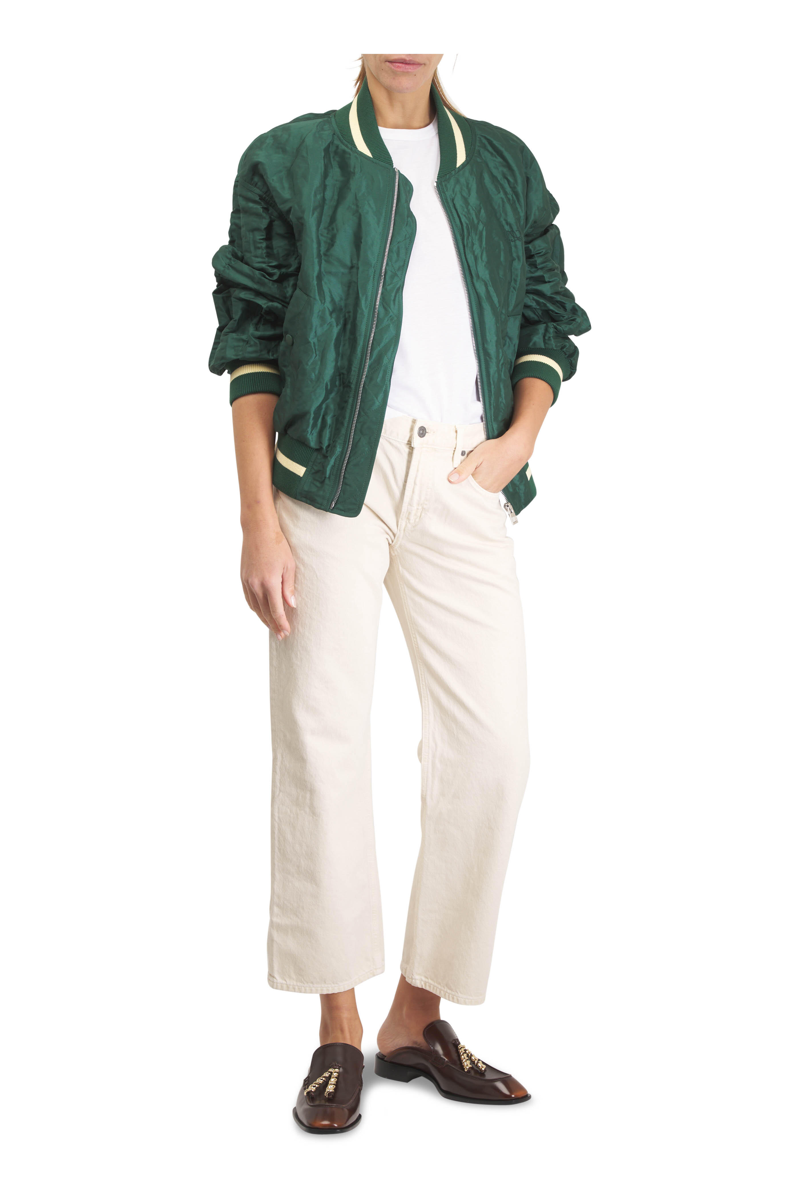 Loewe - Edge Brown Leather Loafer Mule