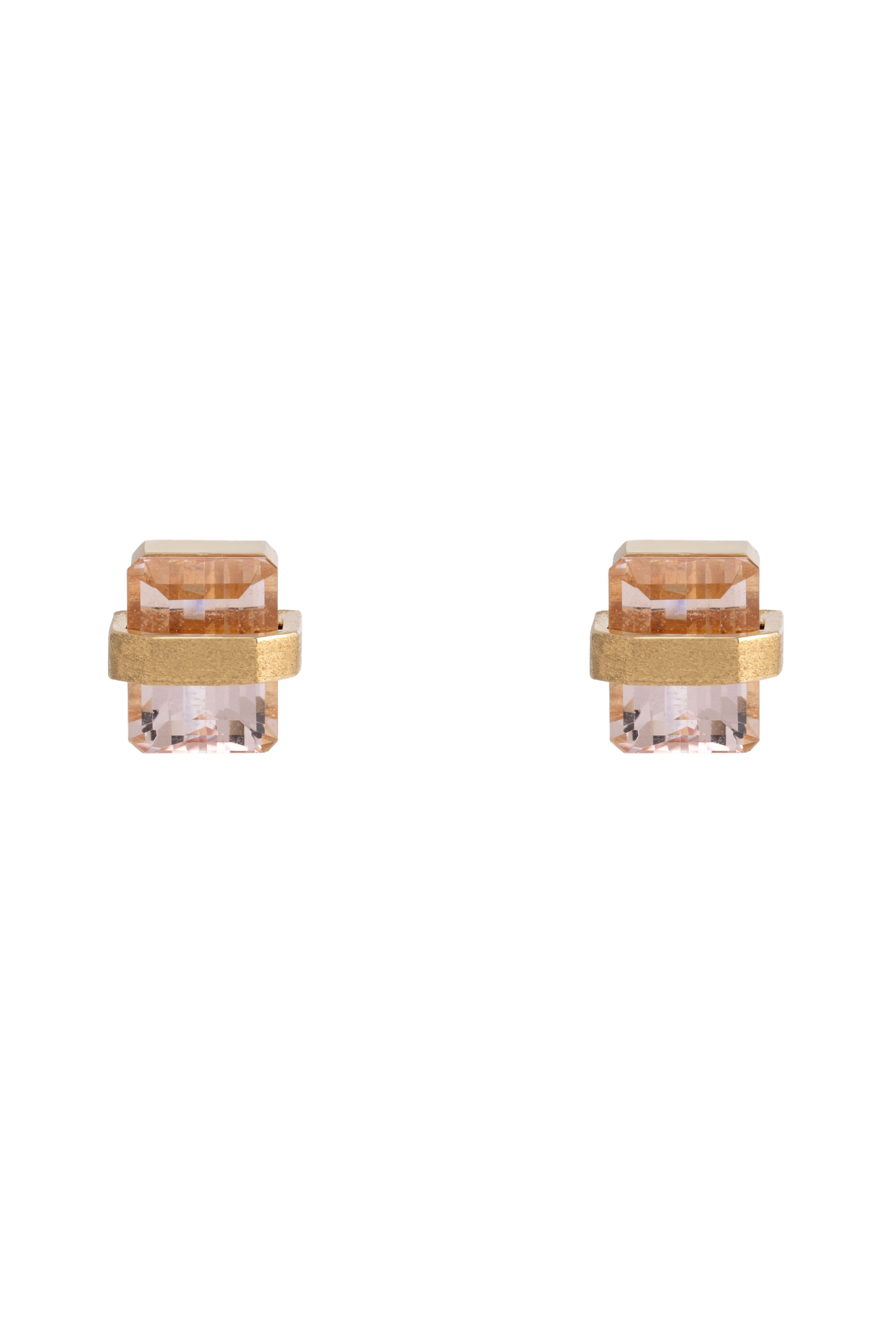 Carolina Neves - Pink Tourmaline Stud Earrings