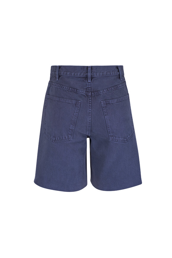 Nili Lotan Russel Admiral Blue Denim Shorts - view 2