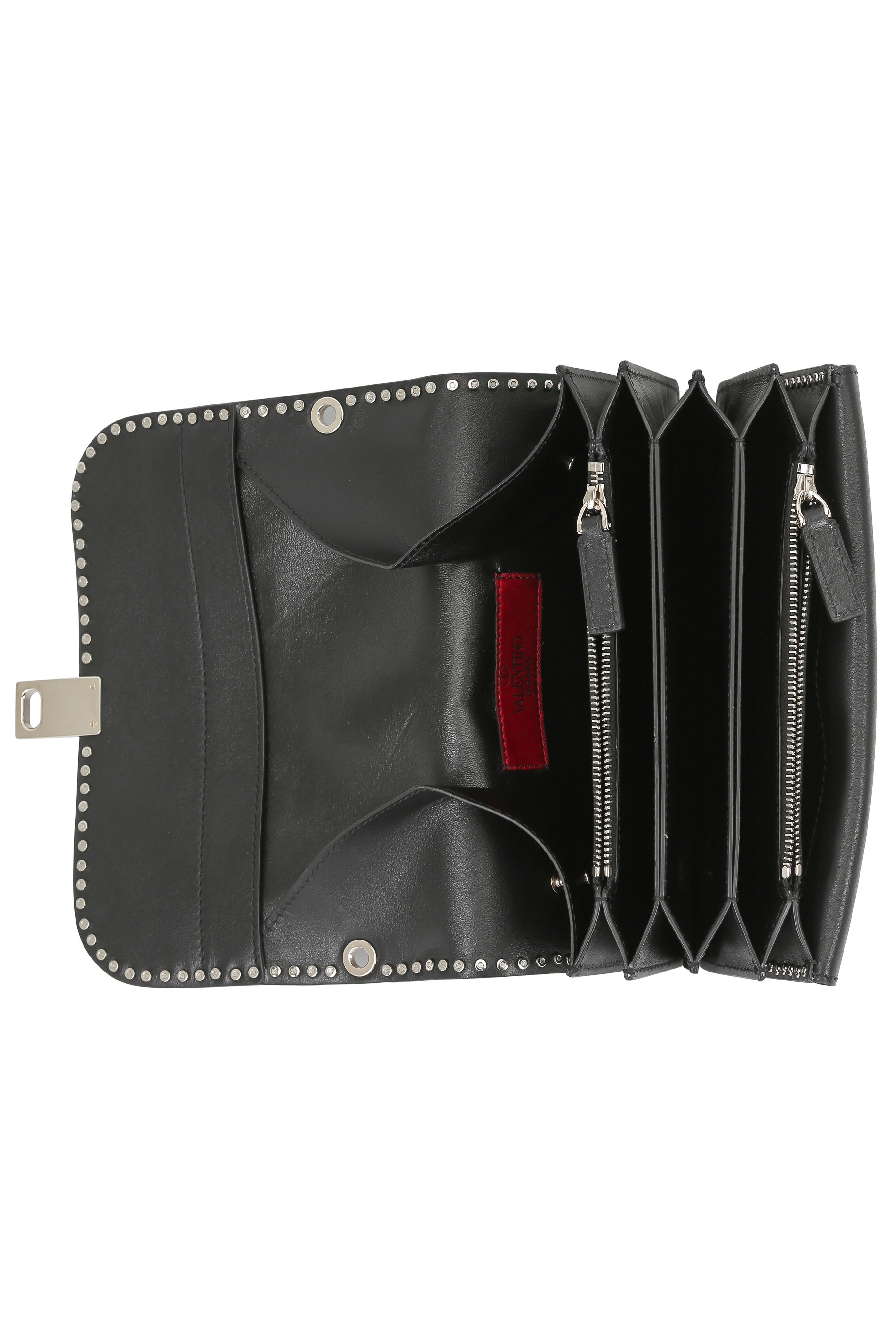 Valentino Garavani - Rockstud Black Leather Chain Link Small Bag