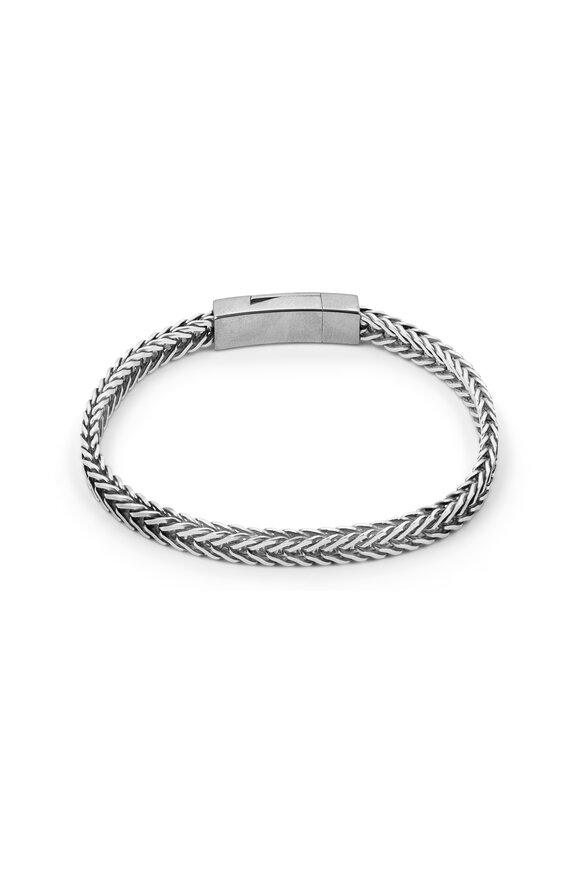 Tateossian - Coda Di Volpe Sterling Silver Chain Bracelet