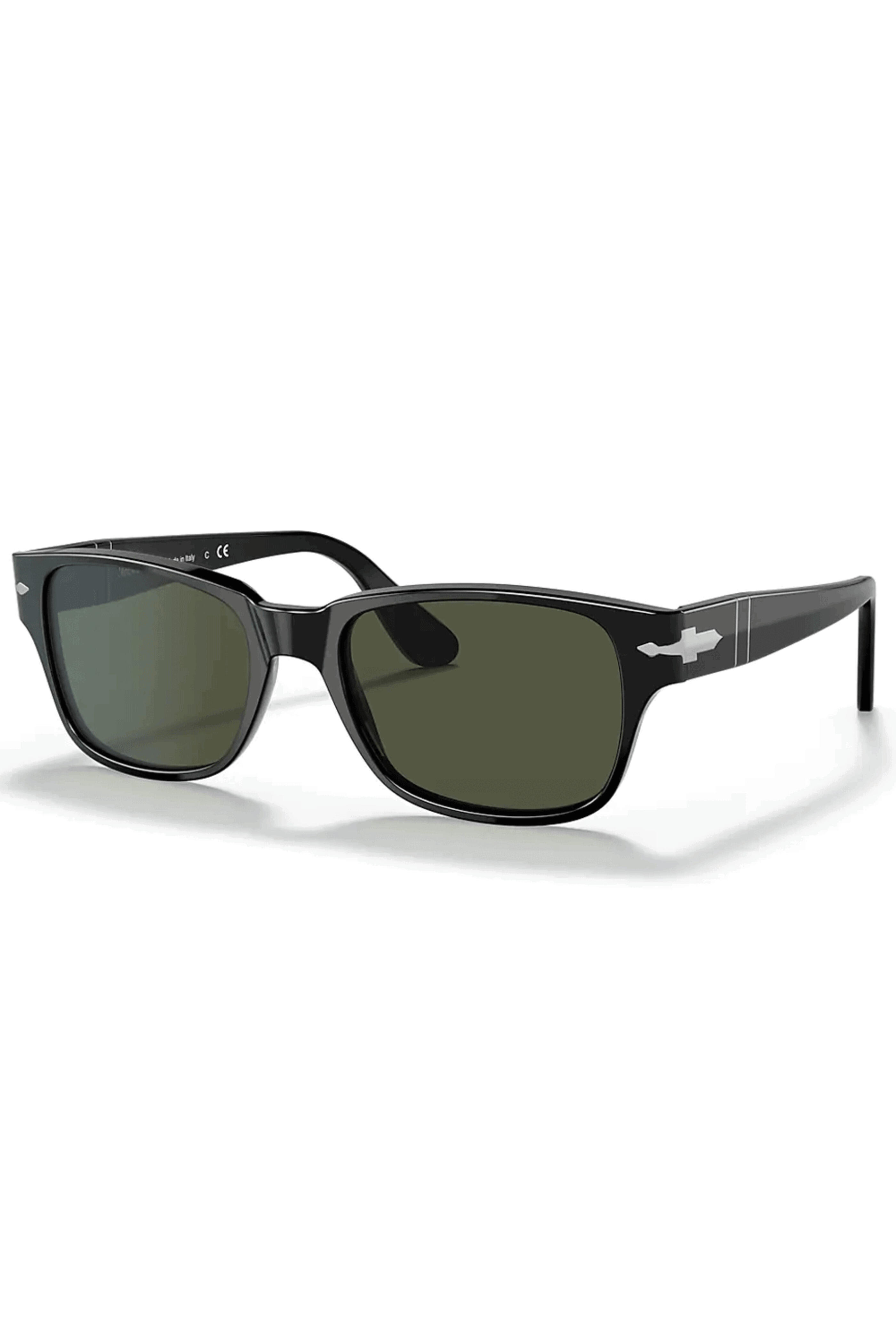Persol - Black With Green Lens Sunglasses