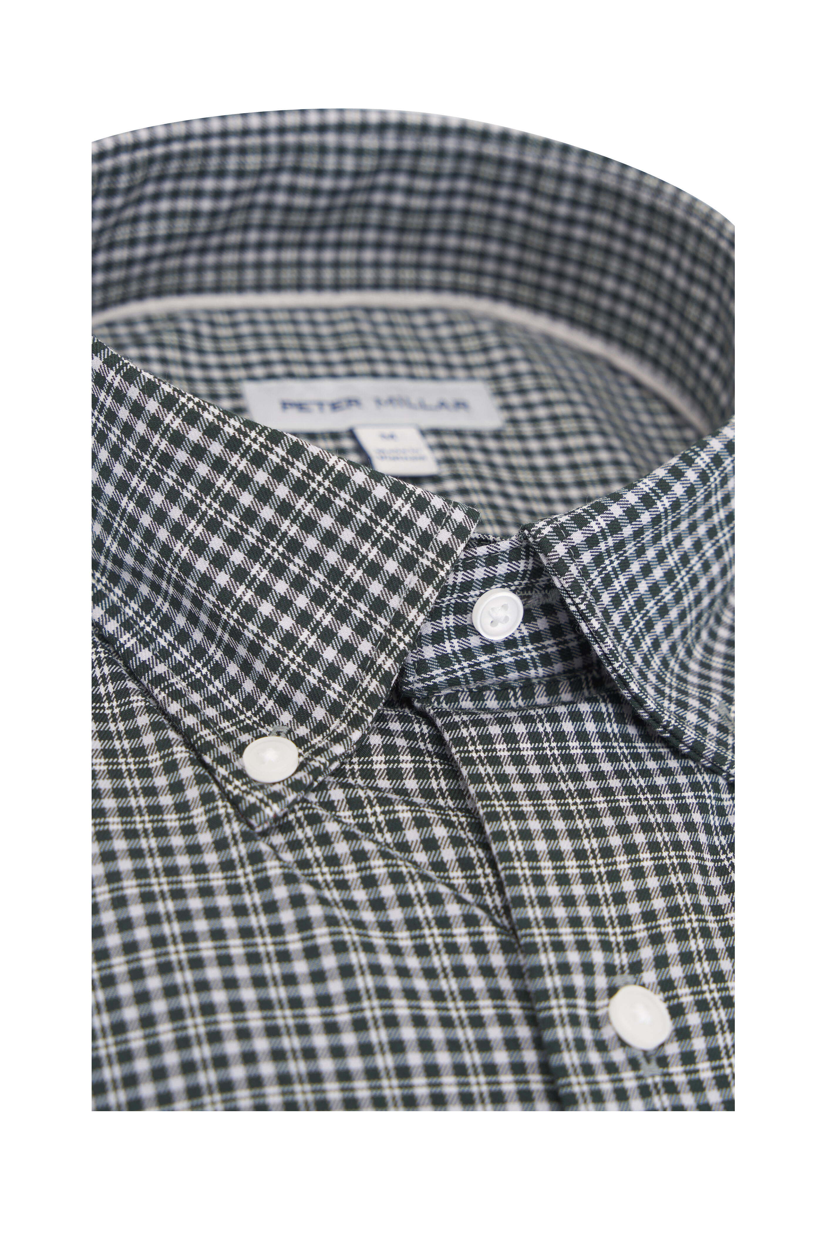 Peter Millar - Stowe Deep Verdant Green Plaid Sport Shirt