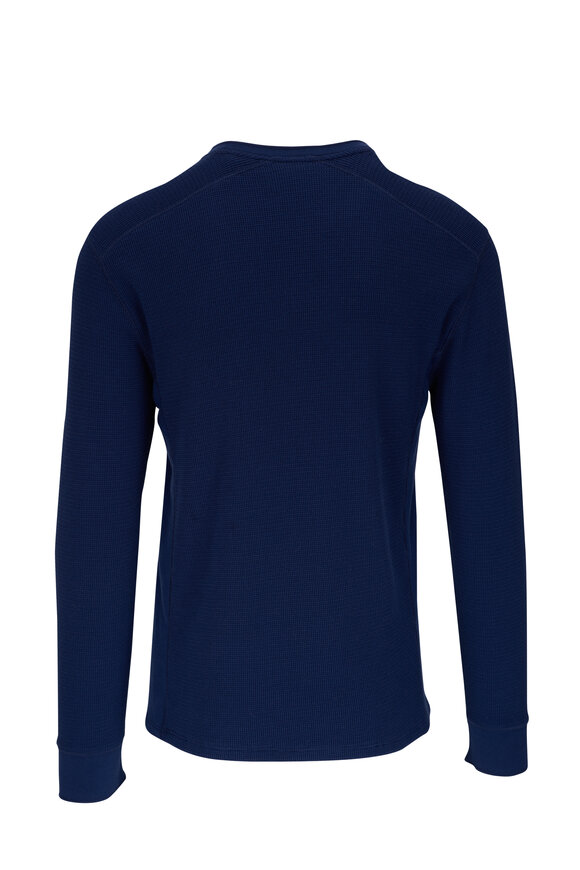 Vince - Royal Blue Thermal Crewneck T-Shirt