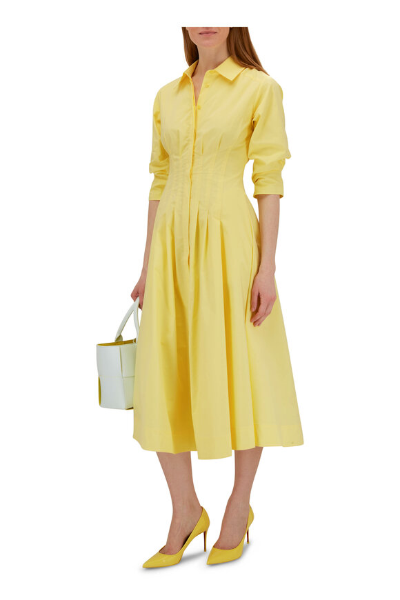 Jonathan Simkhai - Jazz Limoncello Cotton Poplin Midi Dress 