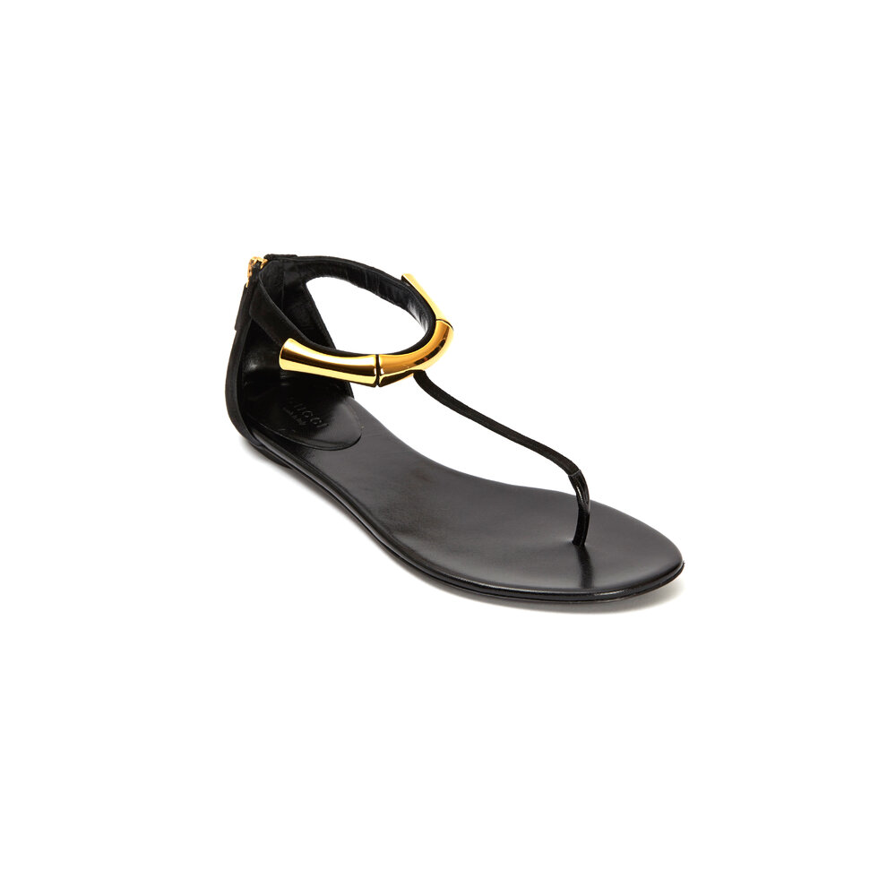 サンダル Gucci Black Suede Slippers Black Suede slippers Gucci - Vitkac Italy