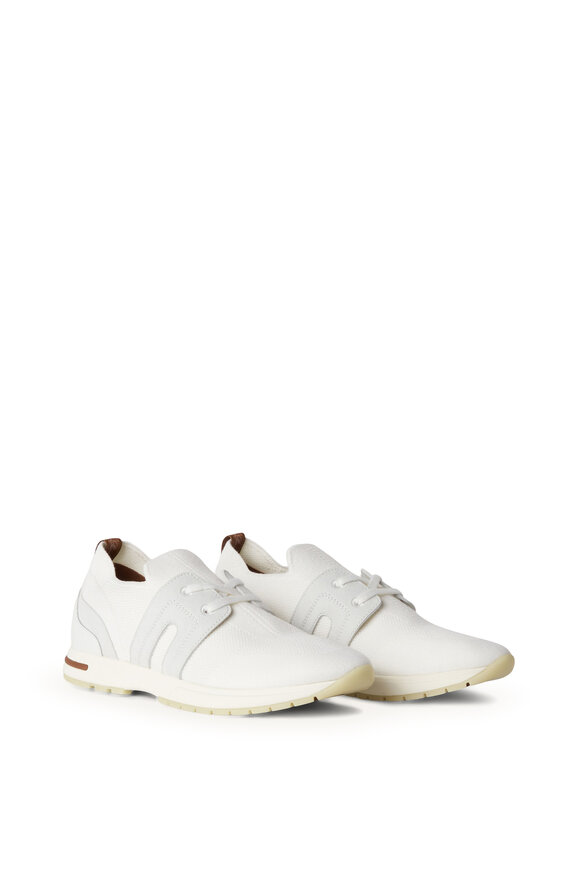 Loro Piana White Flexy Walk Lady Wish Sneaker - view 6