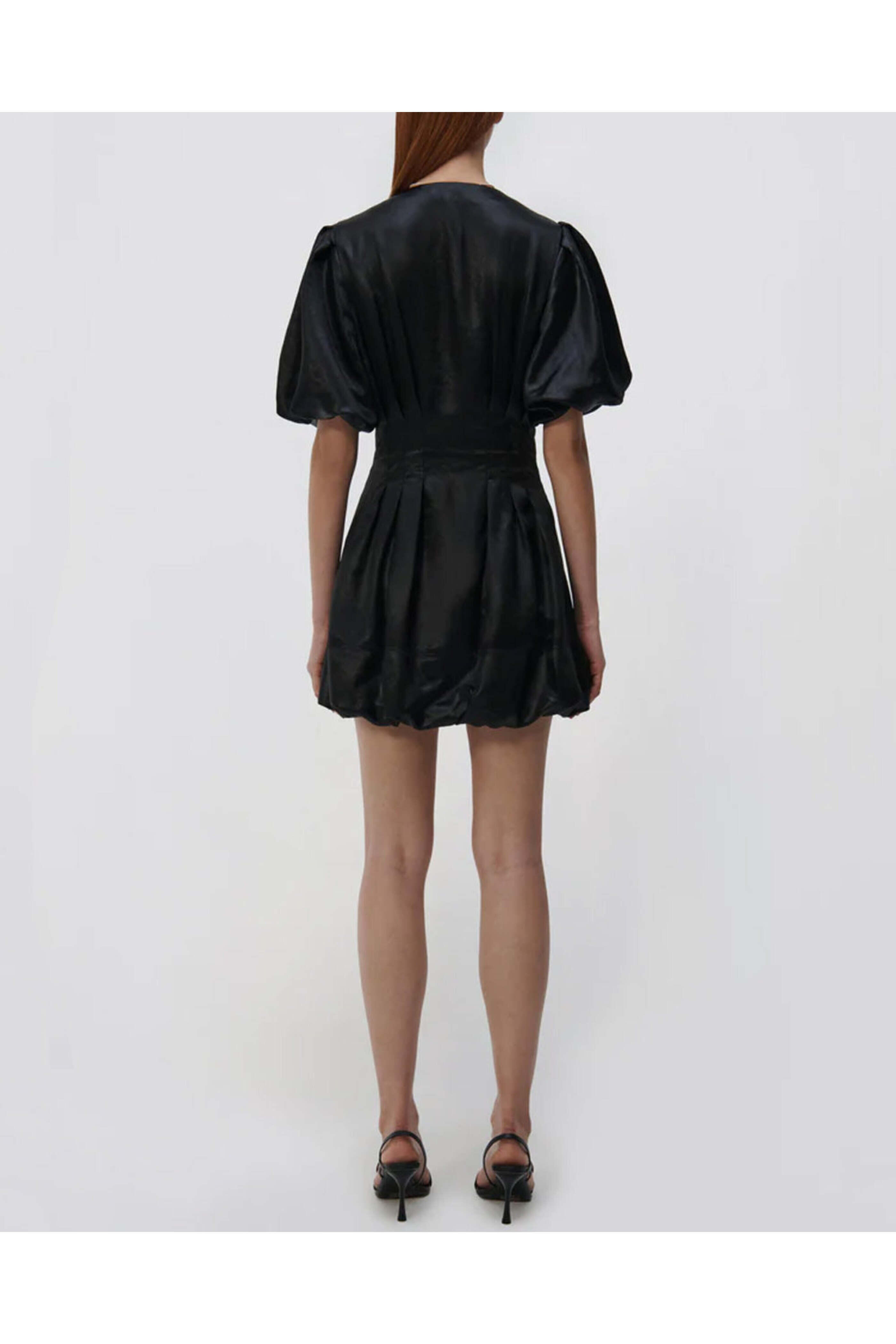simkhai black mini dress Simkhai Women's Cleo Balloon Pintuck Mini Dress - Black main image 1