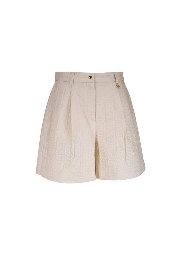 Moncler Recycled Matte Longue Saison Taupe Shorts - view 1