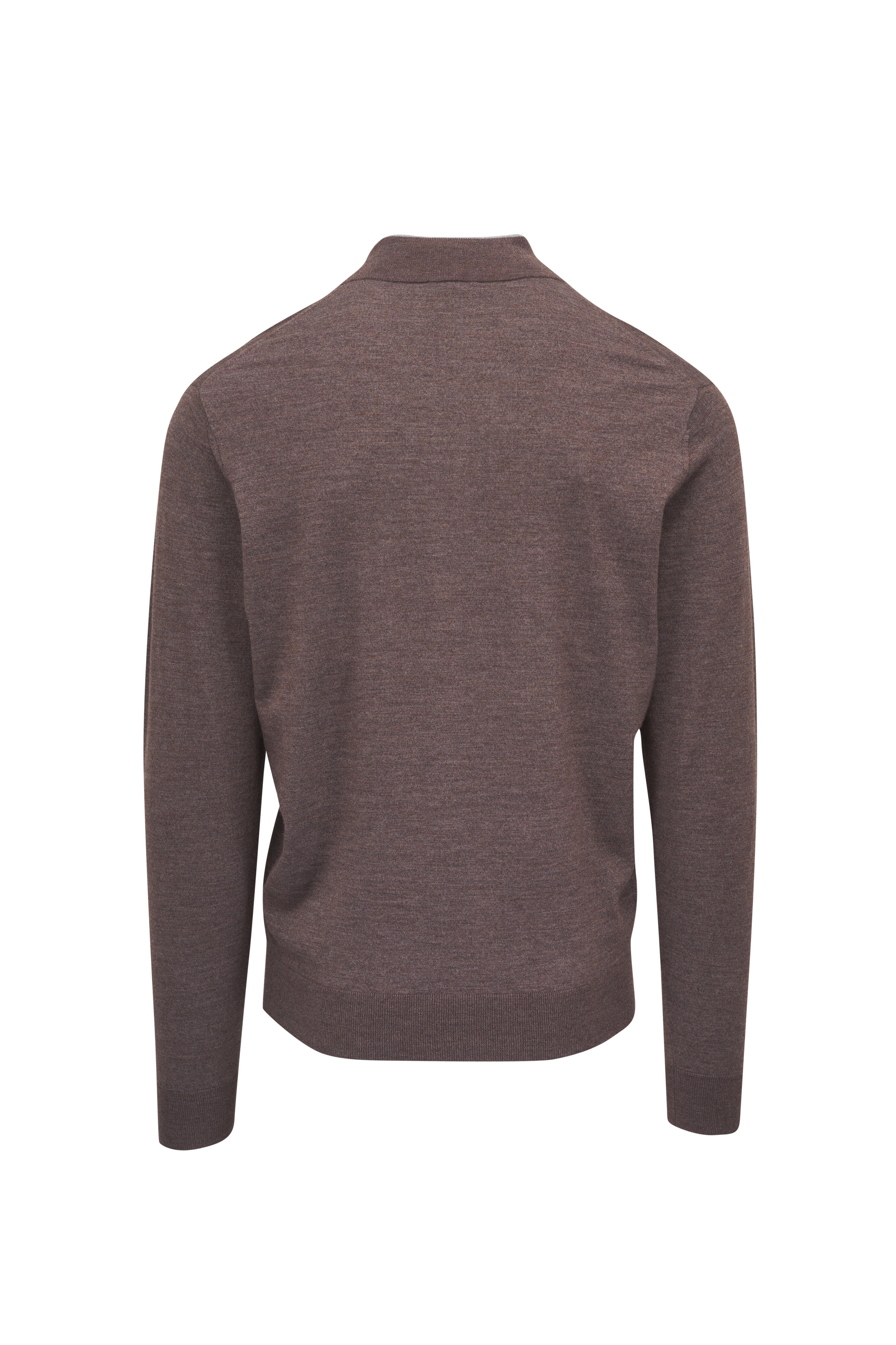 Peter Millar - Excursionist Flex Walnut Quarter Zip Sweater