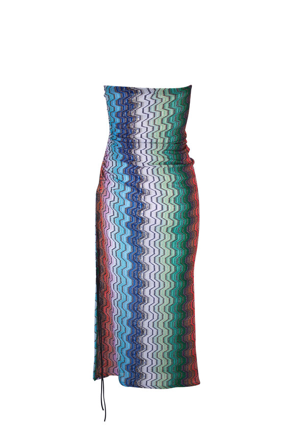 Missoni Multicolor Strapless Maxi Dress - view 3