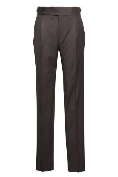 Brunello Cucinelli - Gray Wool Dress Pant | Mitchell Stores
