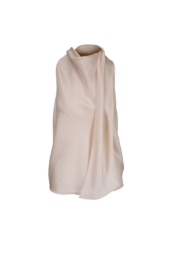Vince Bona Fluid Satin Scarf Top
