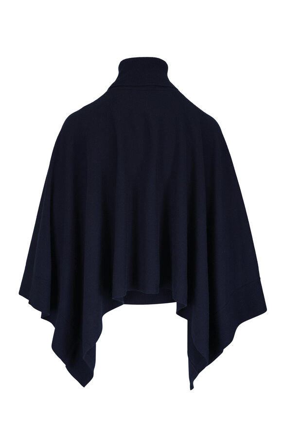 Michael Kors Collection Midnight Draped Turtleneck Caftan Top - view 2