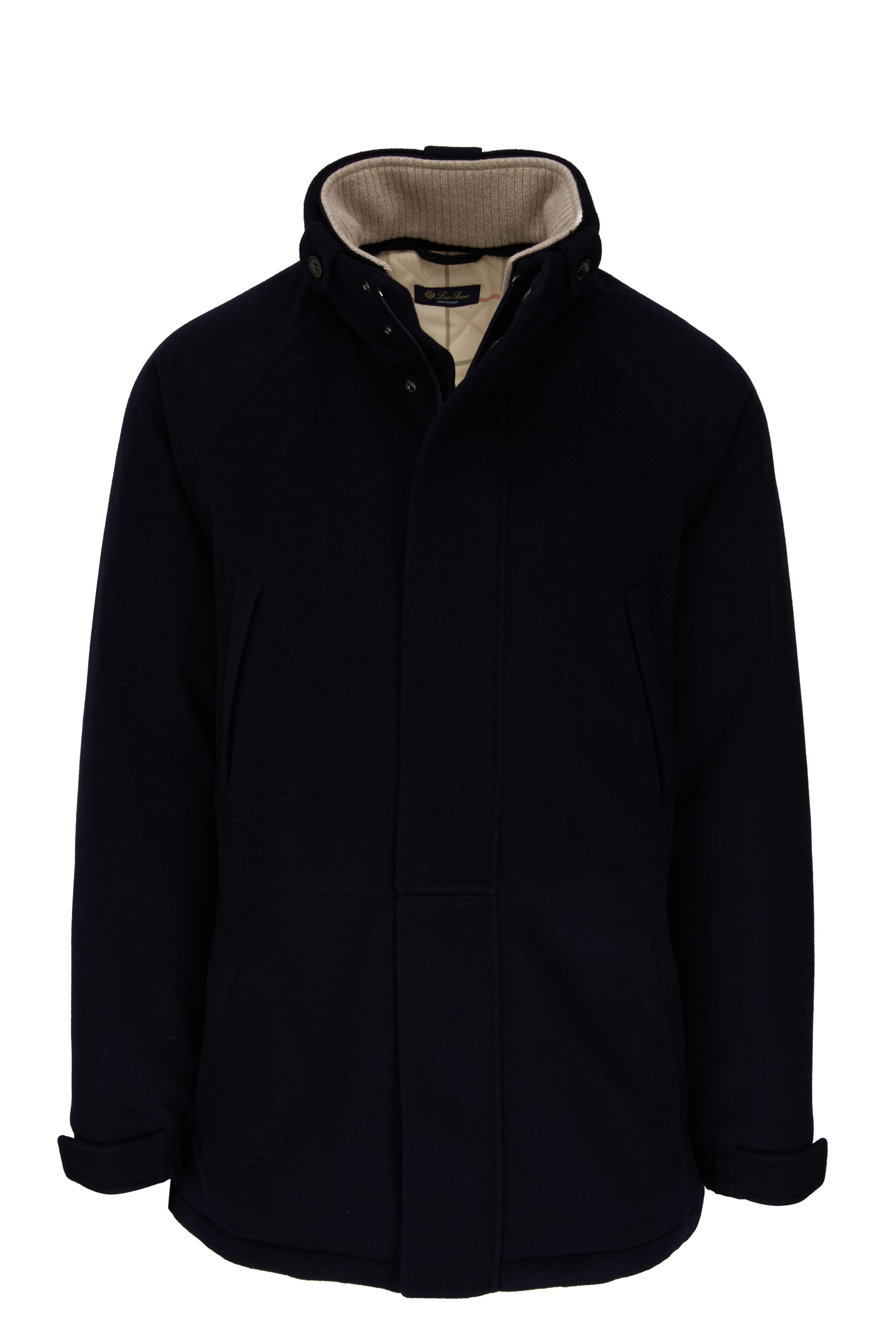 Loro Piana - Icer Navy Cashmere Coat | Mitchell Stores