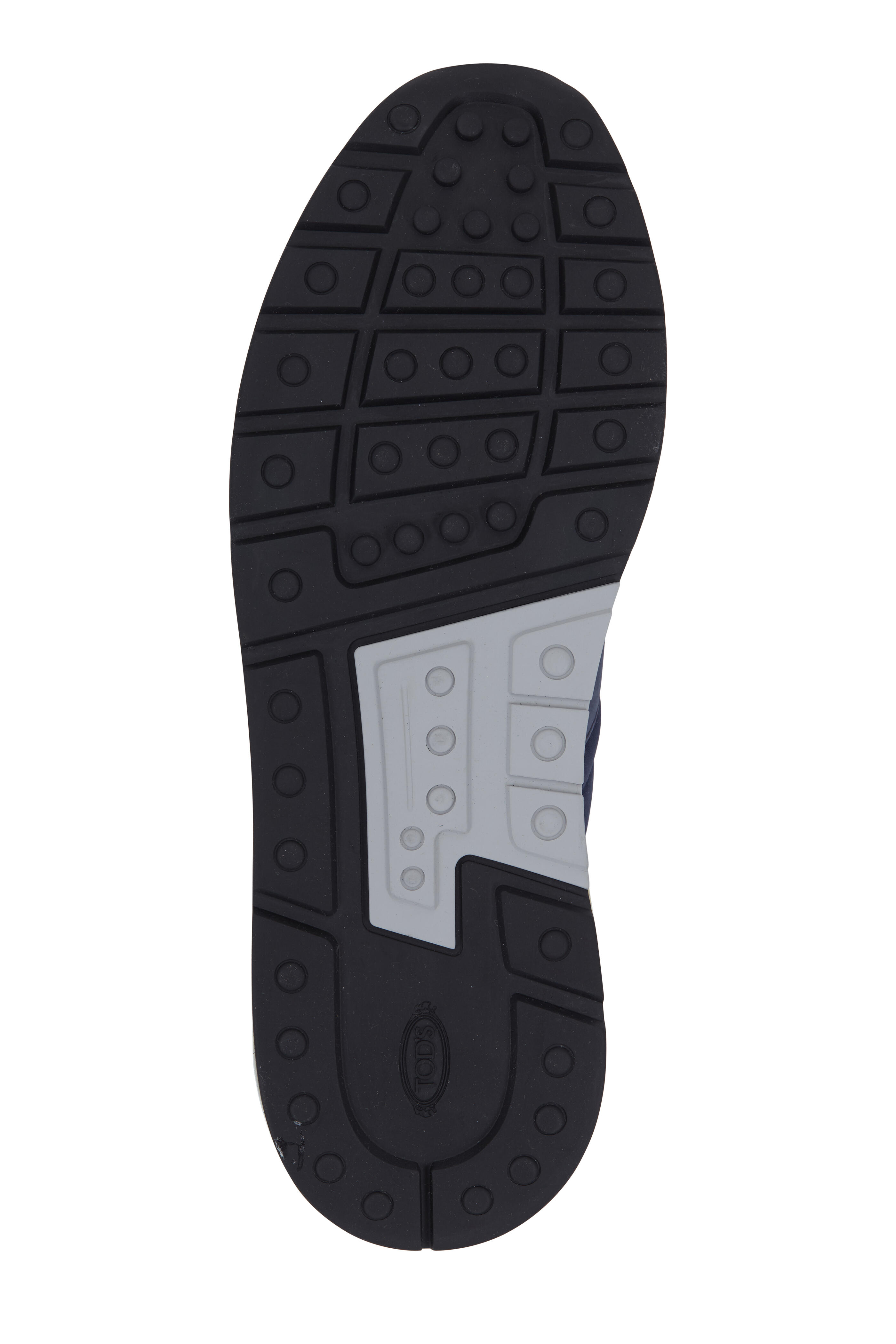 Tod's - Navy Blue Neoprene & Suede Sneaker | Mitchell Stores