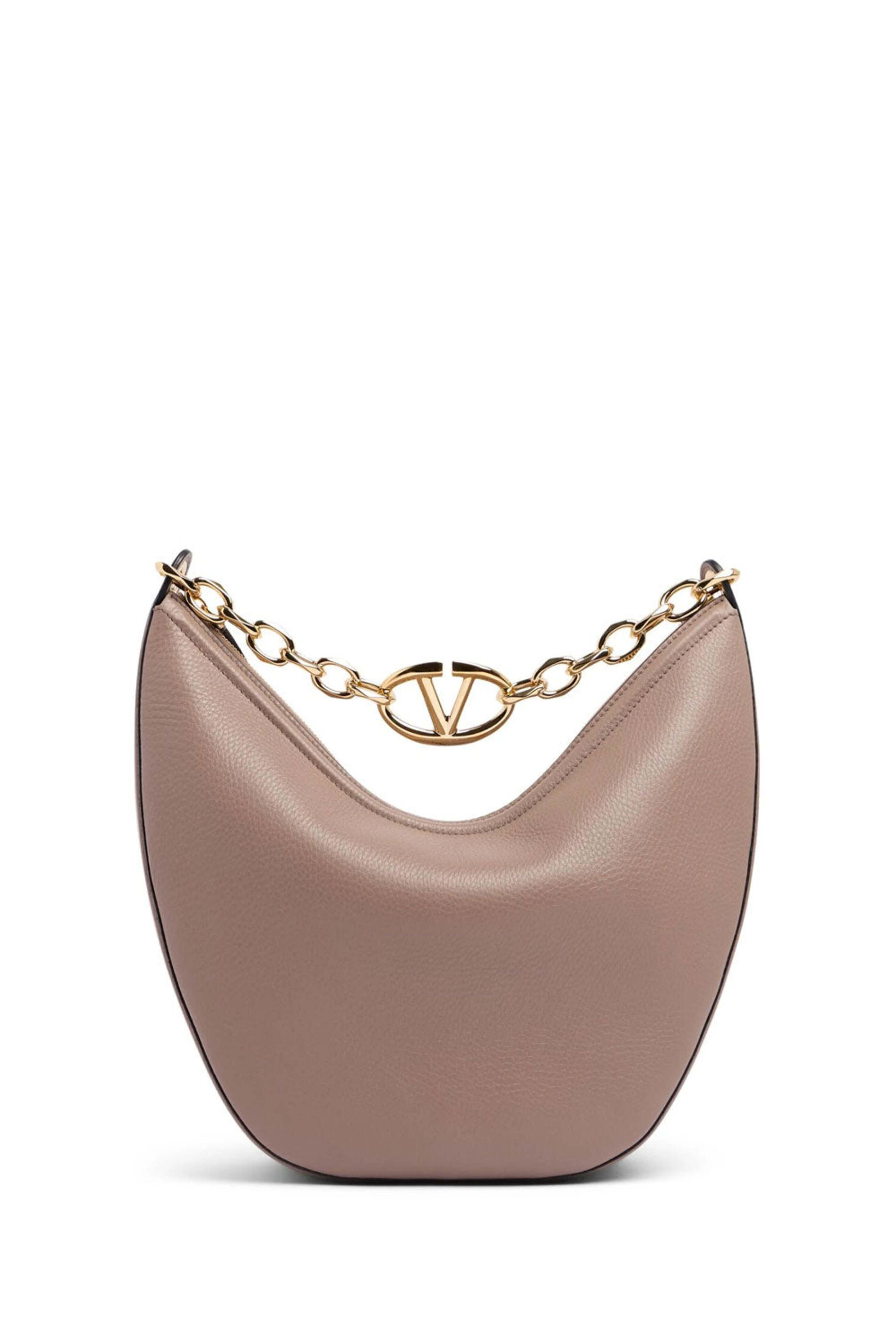 Valentino Garavani - VLogo Moon Hobo Bag in Clay