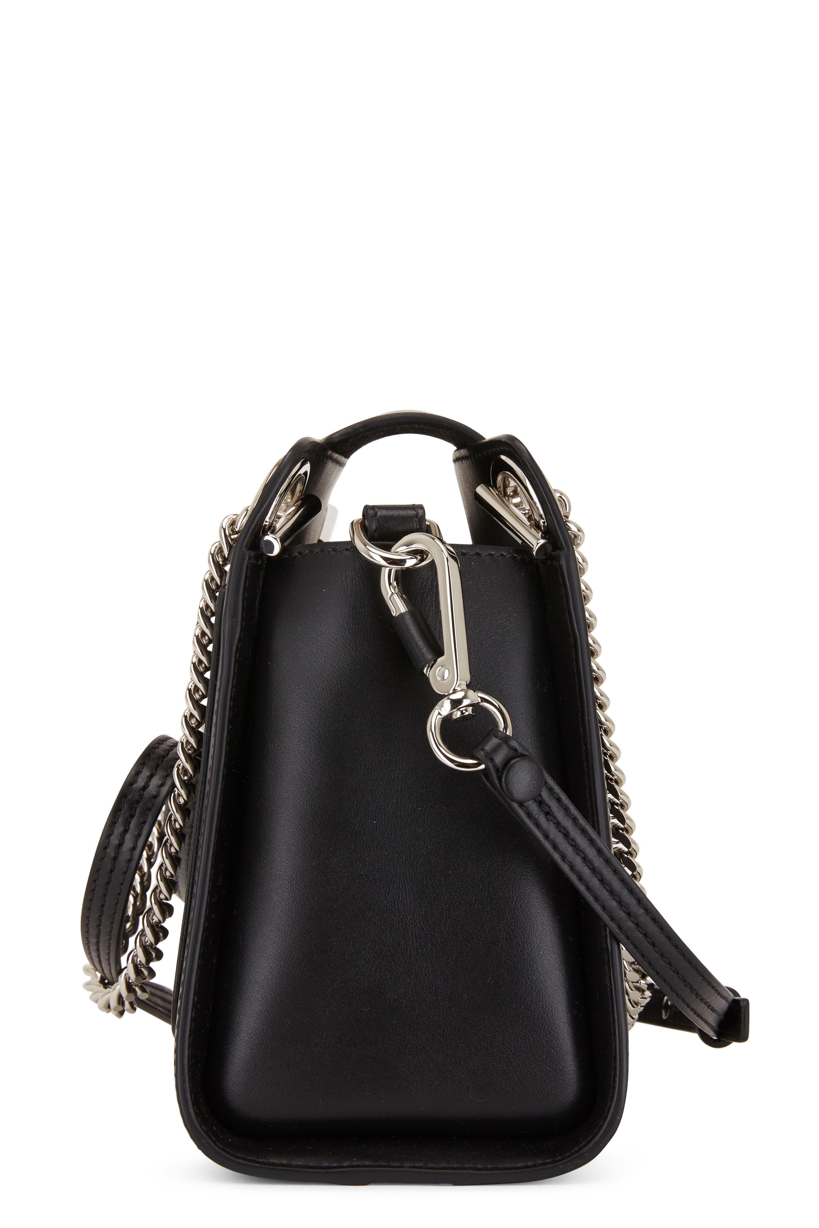 Chloé - Mini Annie Black Glossy Leather Shoulder Bag