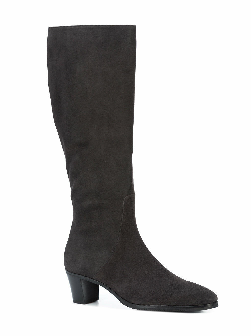 Gravati - Charcoal Gray Suede Tall Boot, 50mm