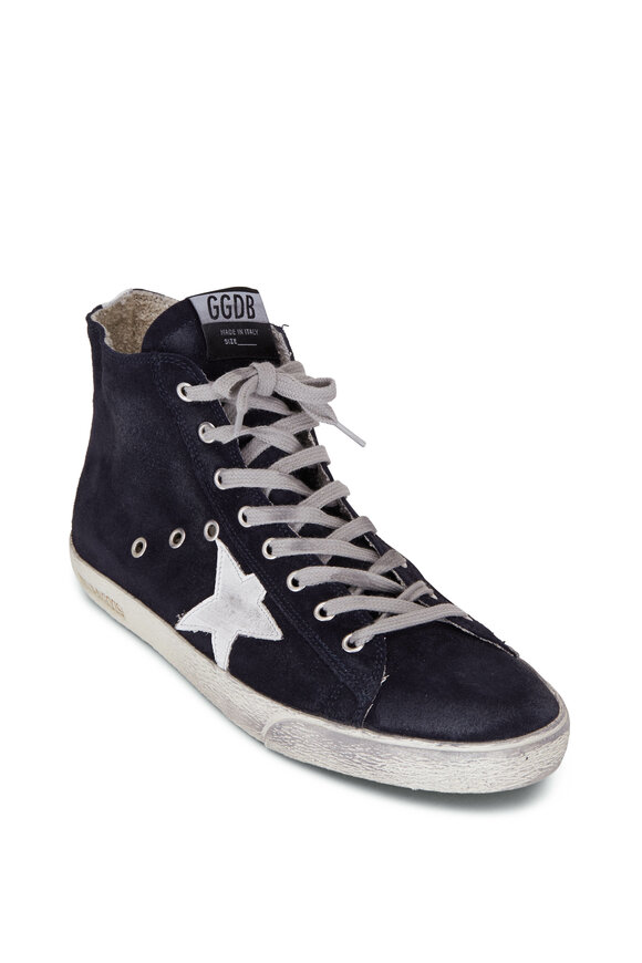 Golden Goose - Francy Navy Suede High-Top Sneaker