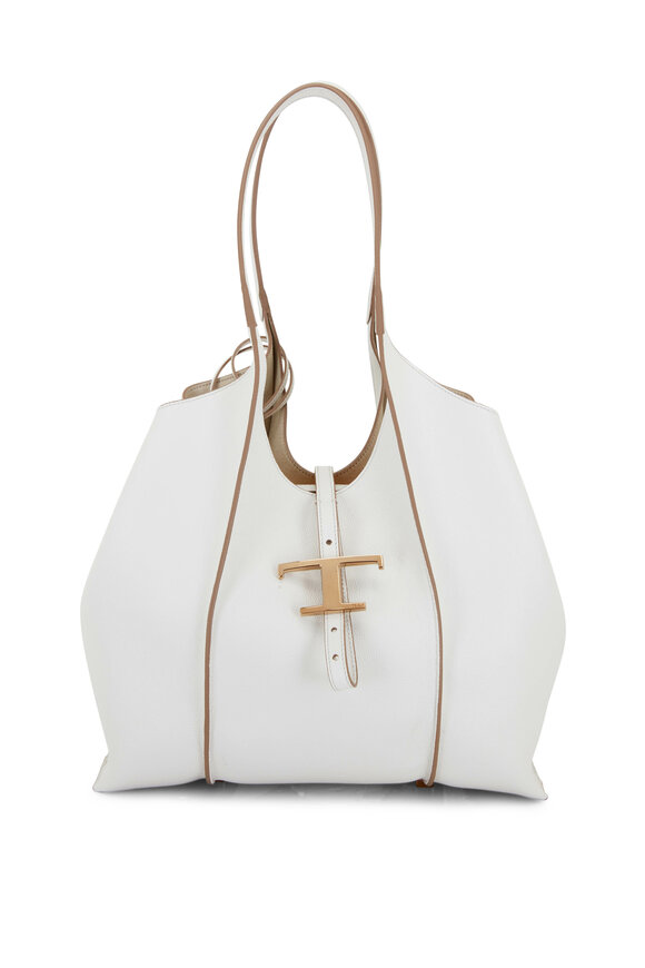 Tod's - Timeless Shopping Bag White Leather Tote