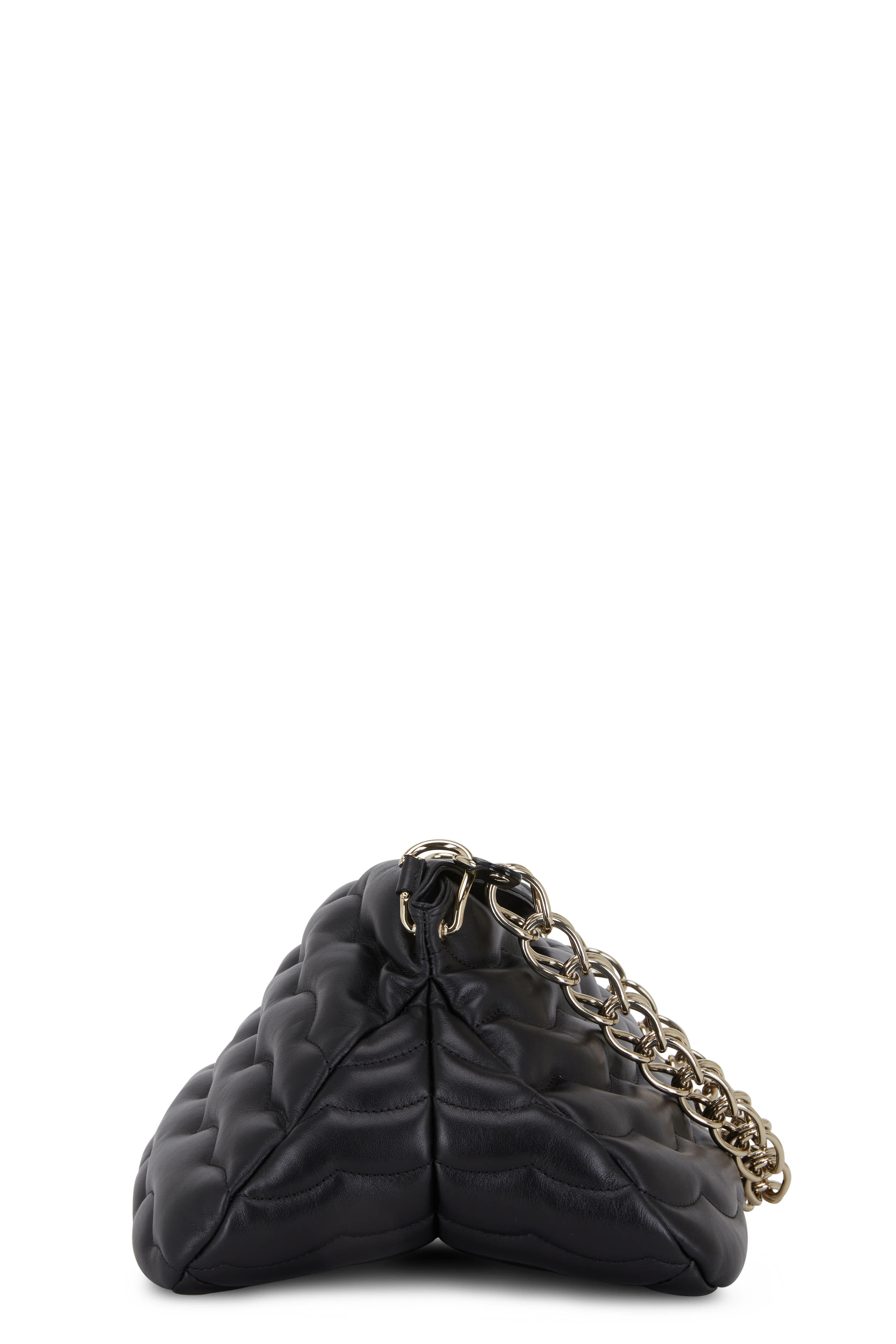 Chloé - Juana Black Medium Quilted Leather Chain Bag