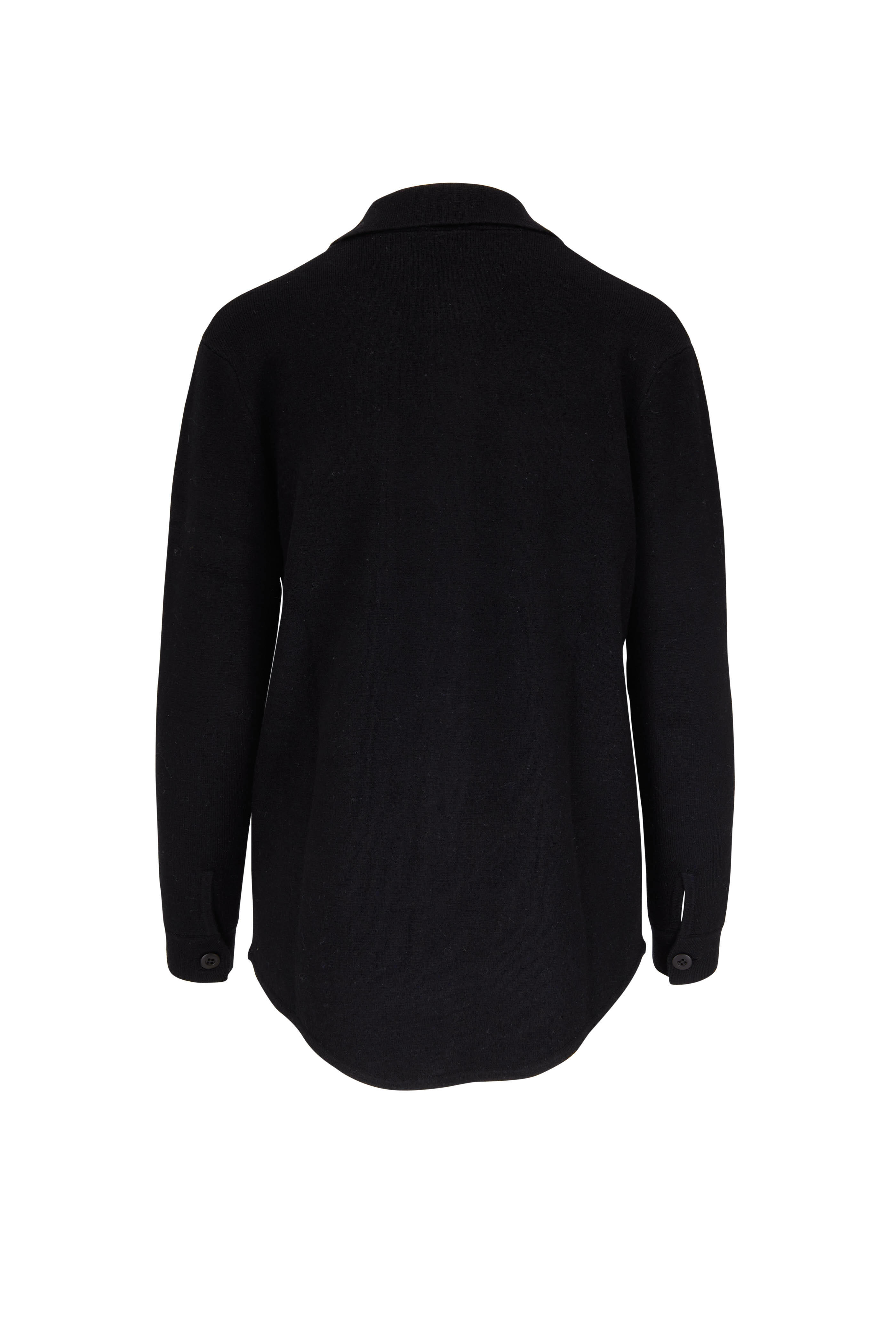 Kinross - Black Double Knit Shacket