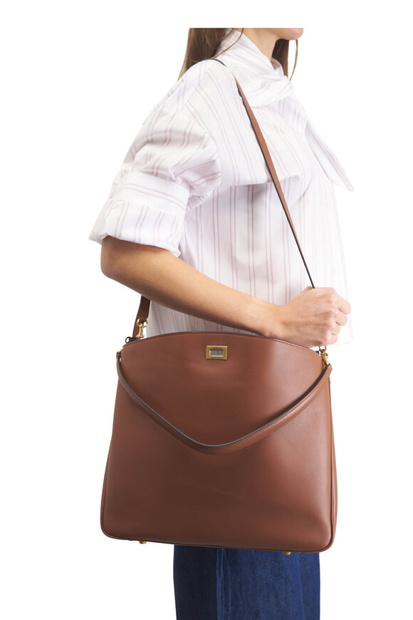 Balenciaga Medium Rodeo Tan Leather Hobo Bag - view 2