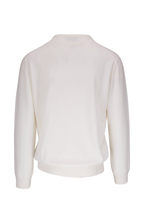 Zegna - Cream Oasi Cashmere Crewneck