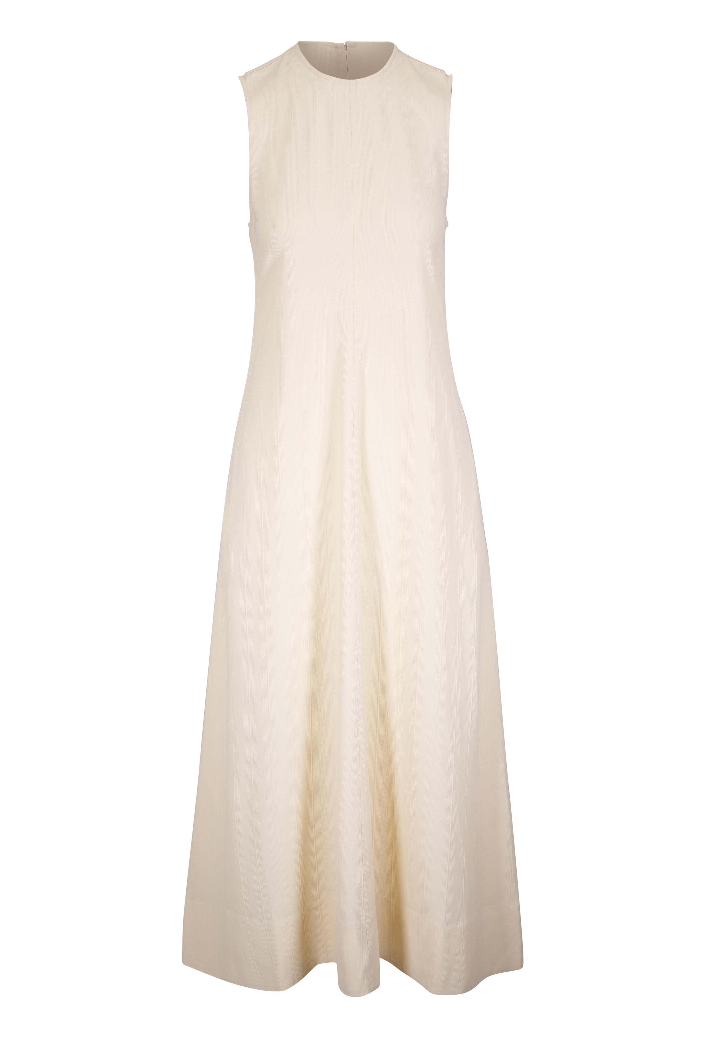 ワンピース TOTEME Woven stripe viscose and linen dress Woven stripe dress ecru – TOTEME