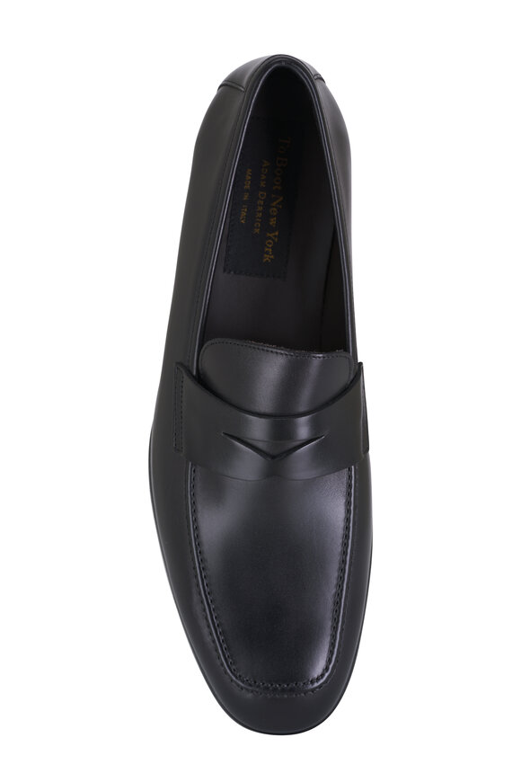 To Boot New York - Ronny Black Leather Penny Loafer