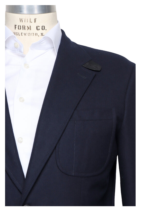 Brioni Midnight Blue Cashmere Travel Sportcoat