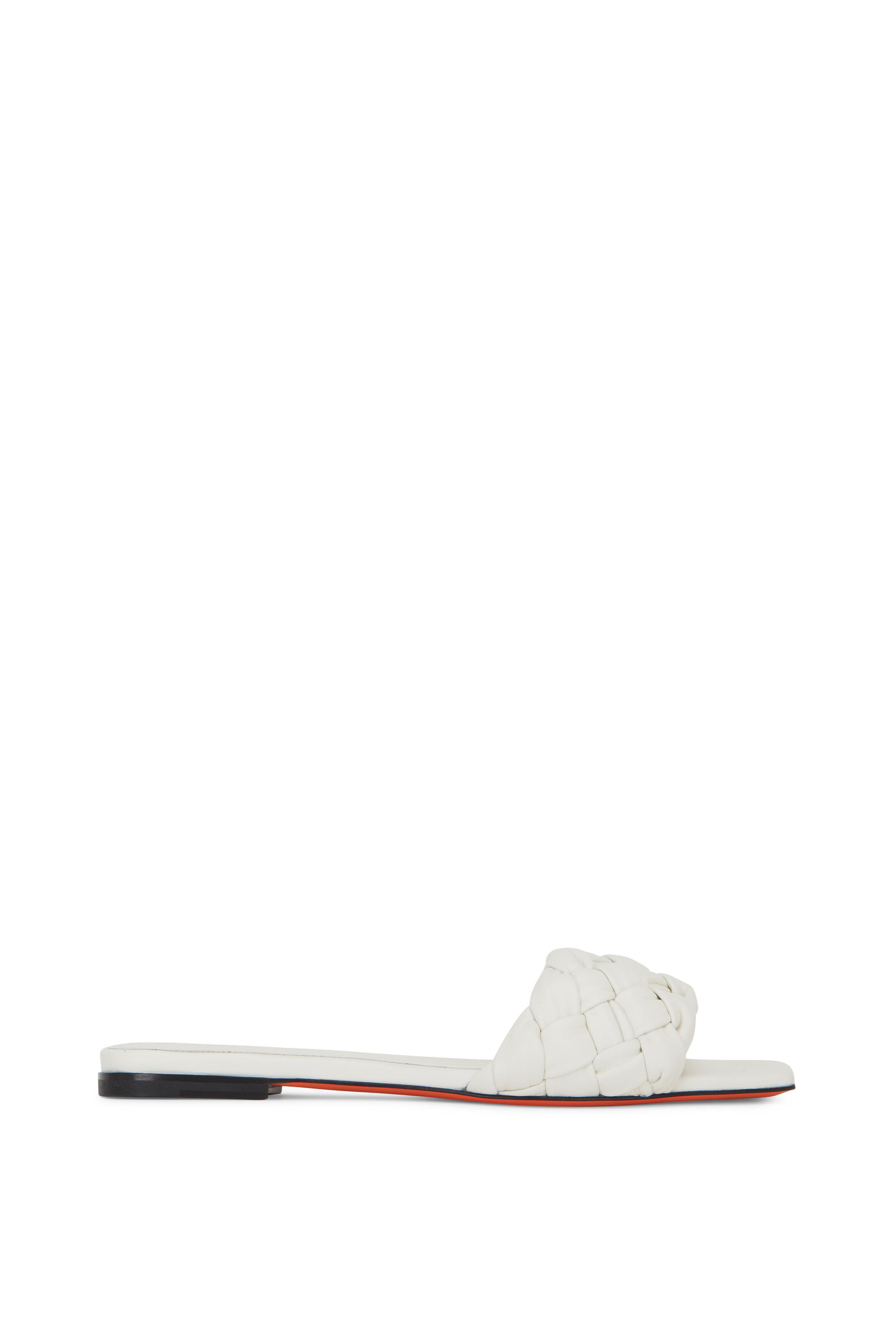 Woven sales white sandals