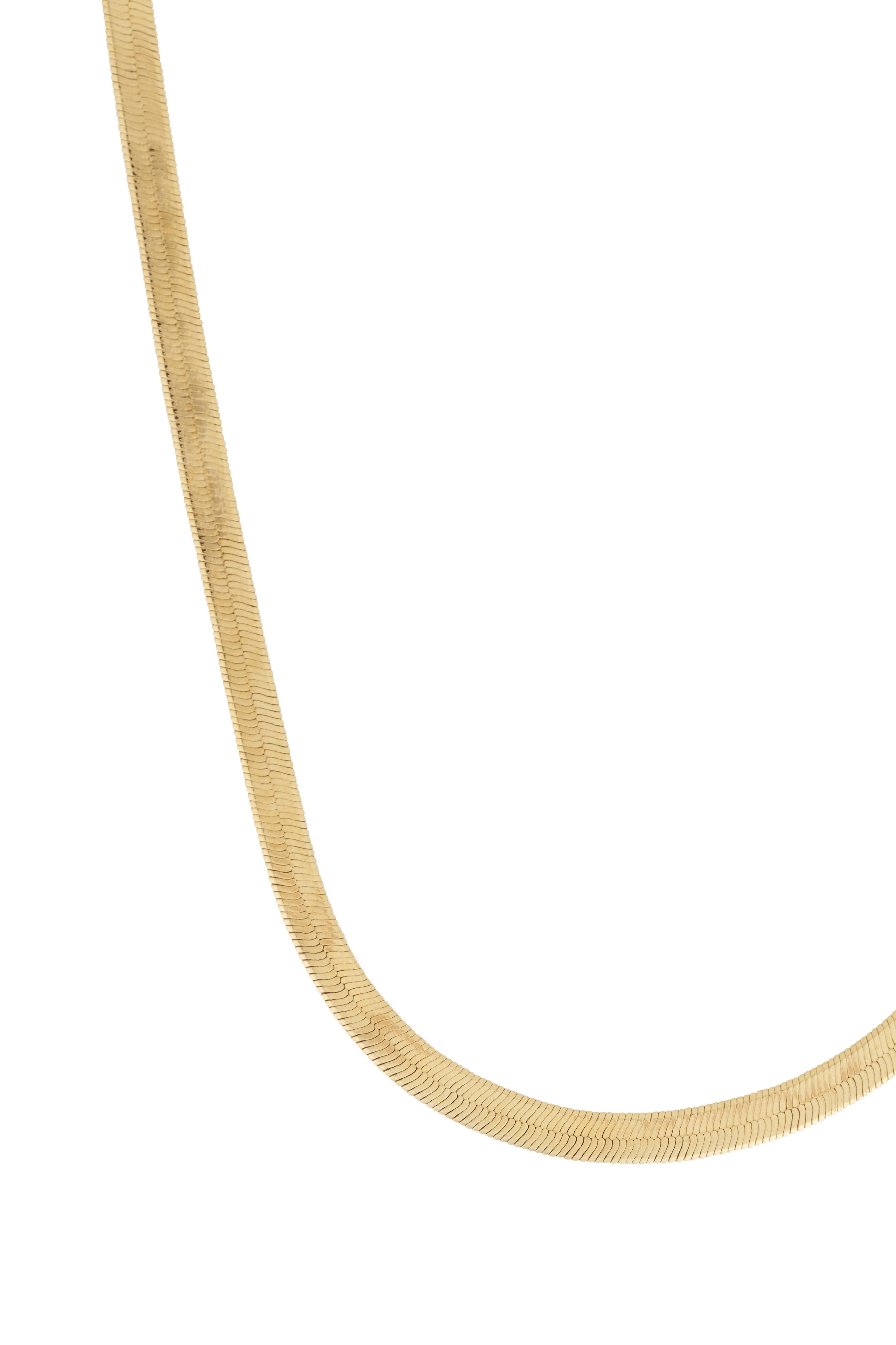 Cristina V. - Thin Herringbone Chain Necklace