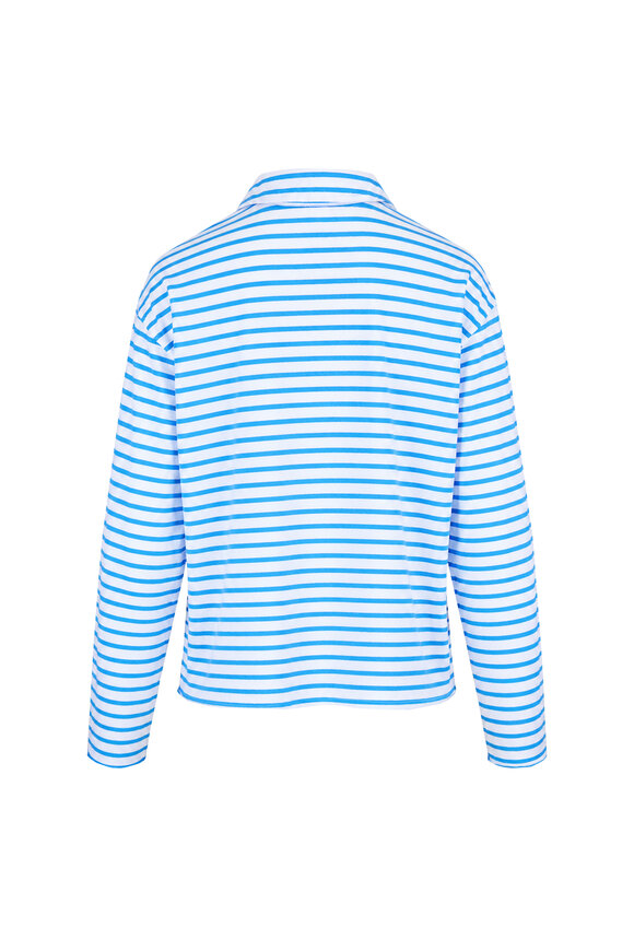 Frank & Eileen Turquoise Stripe Patrick Popover Henley - view 2