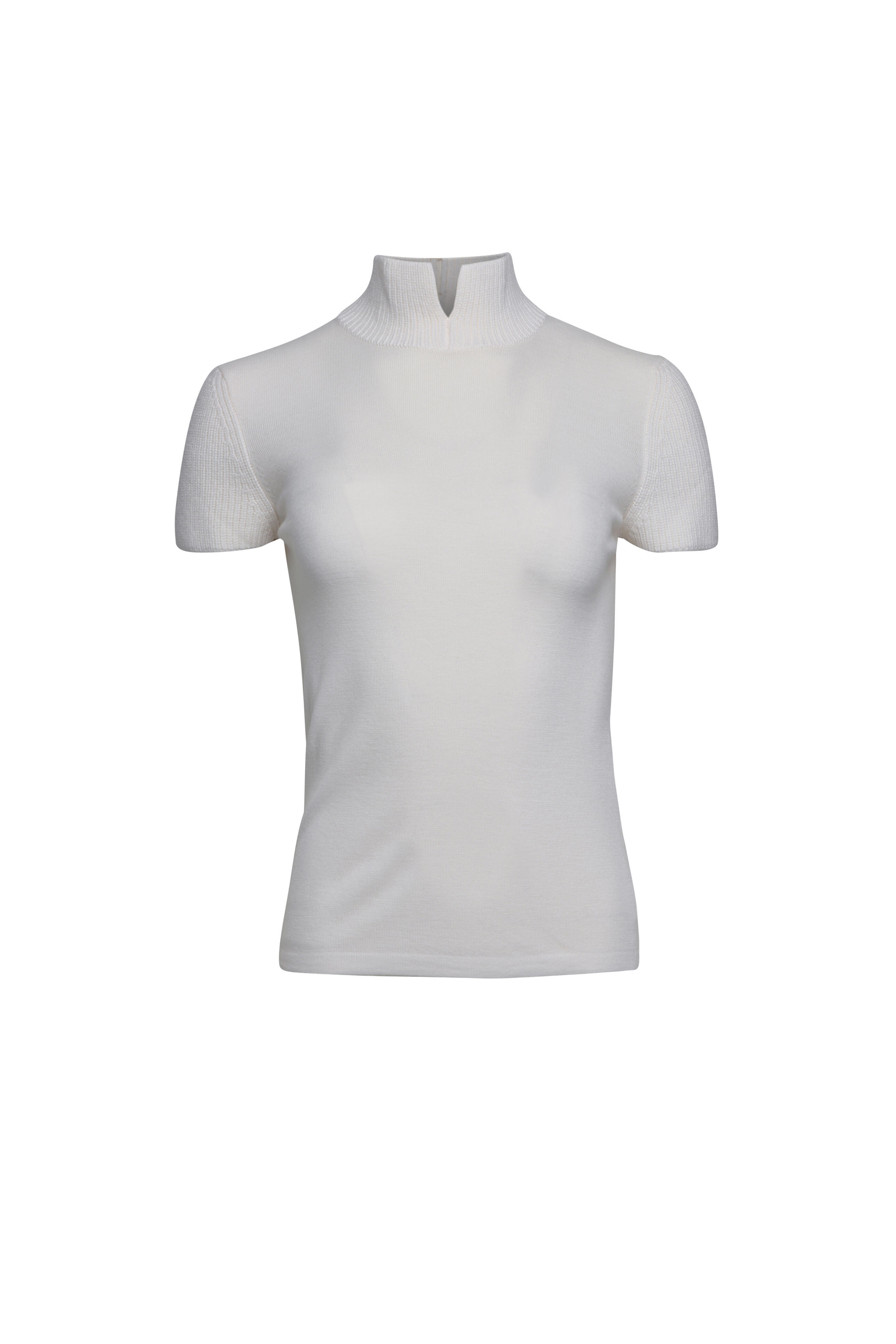 Akris Punto - Cream Mockneck Sweater