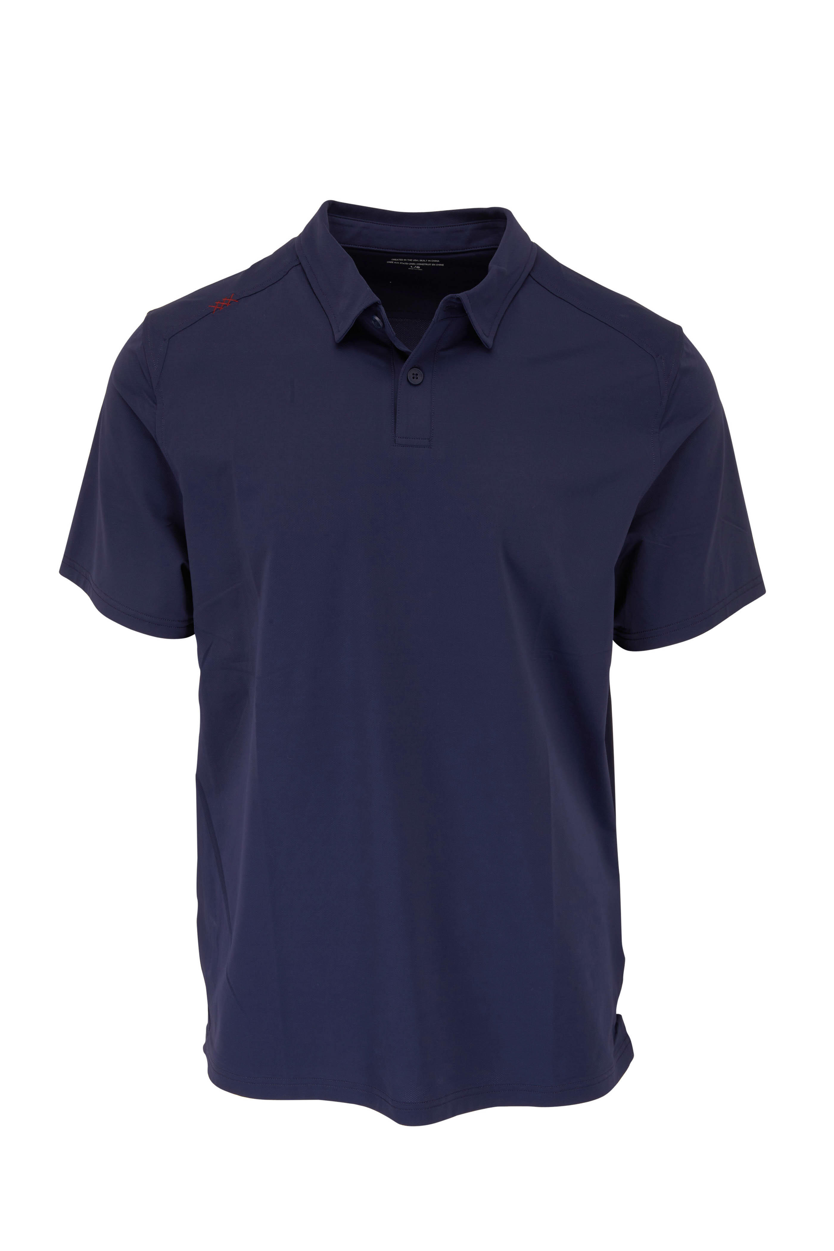 Rhone Apparel - Navy Commuter Short Sleeve Polo | Mitchell Stores