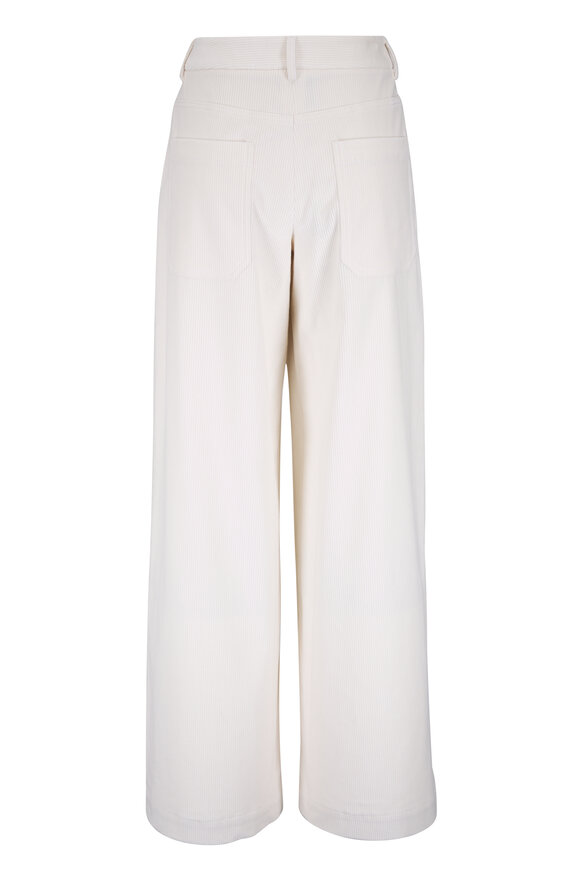 TWP Dylan White Stretch Cotton Corduroy Pant - view 3