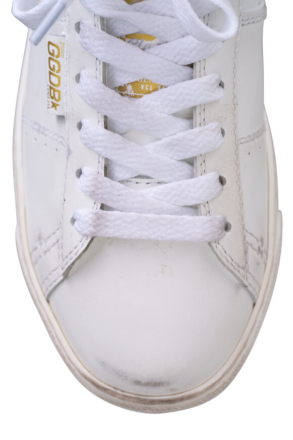 Golden Goose - Matchstar Optic White Shiny Leather Sneaker 