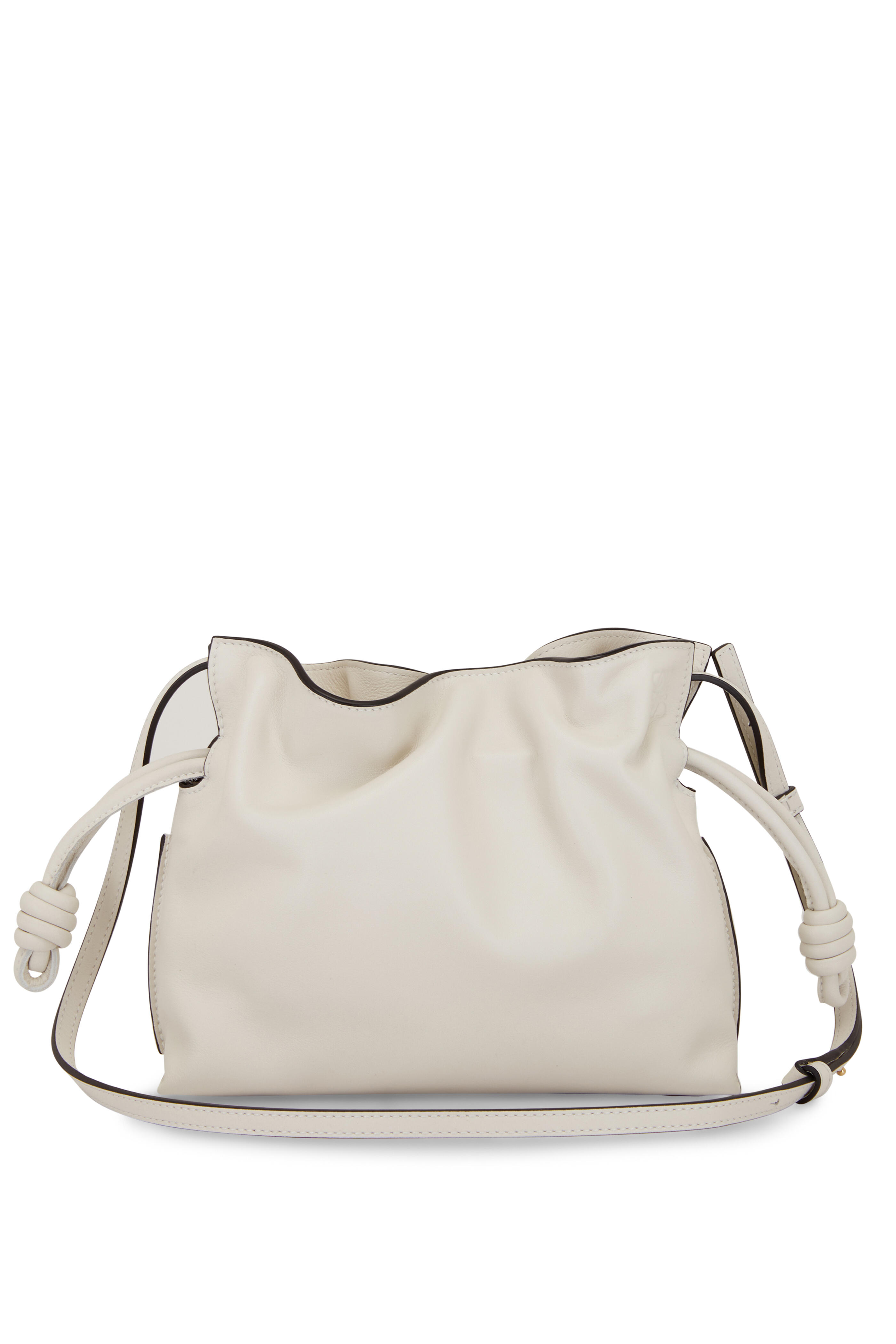 Loewe Flamenco Clutch Nano Bag in Soft White