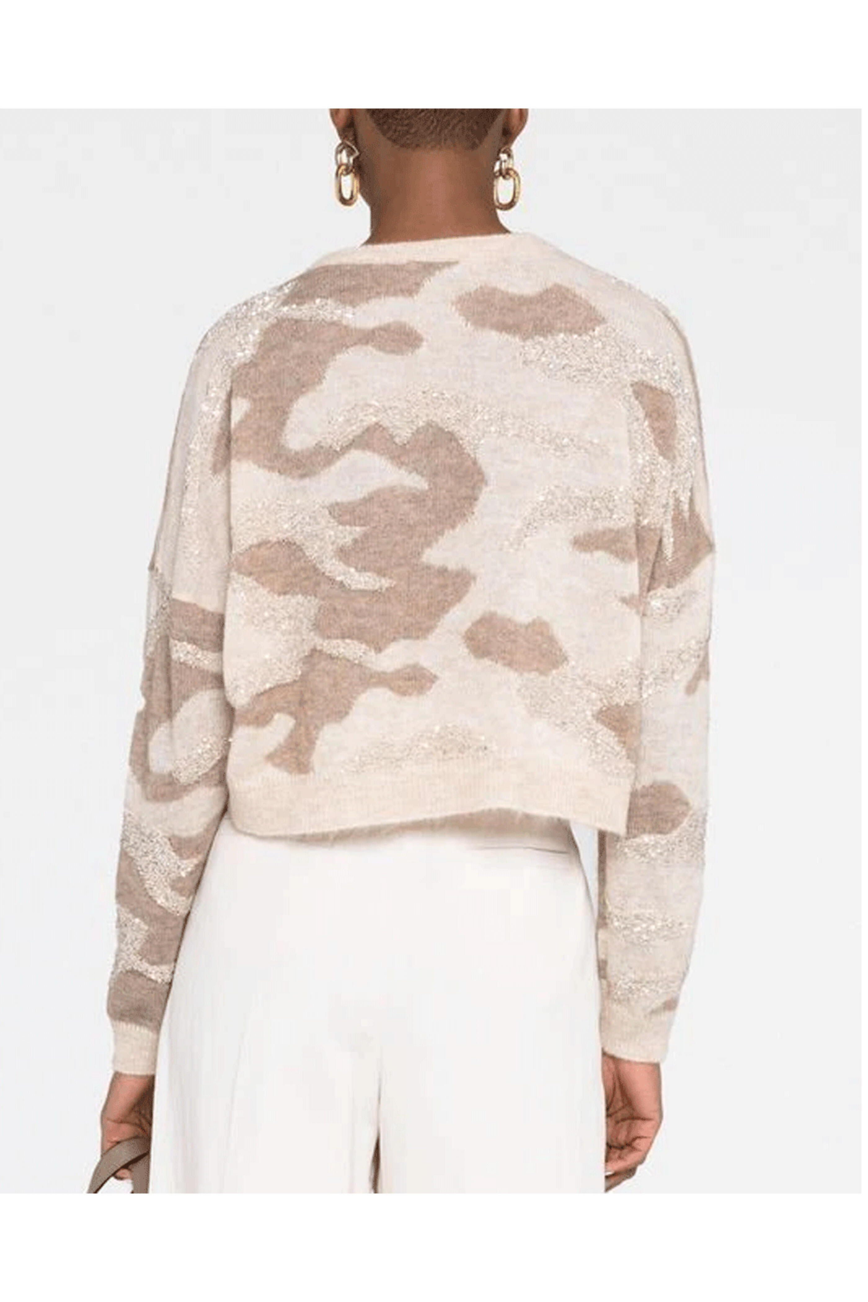 Brunello Cucinelli - Brown Caldo Camoflauge Mohair Paillette Sweater