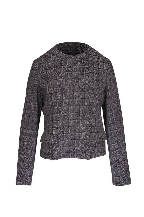 Odeeh Black Copper Belted Jacket