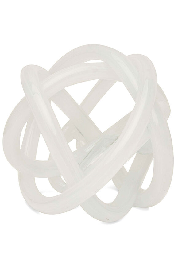Tizo White Handblown Glass Knot Decor - view 1