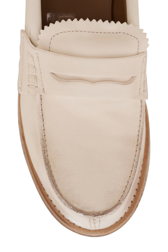 Golden Goose - Jerry White Leather Penny Loafer