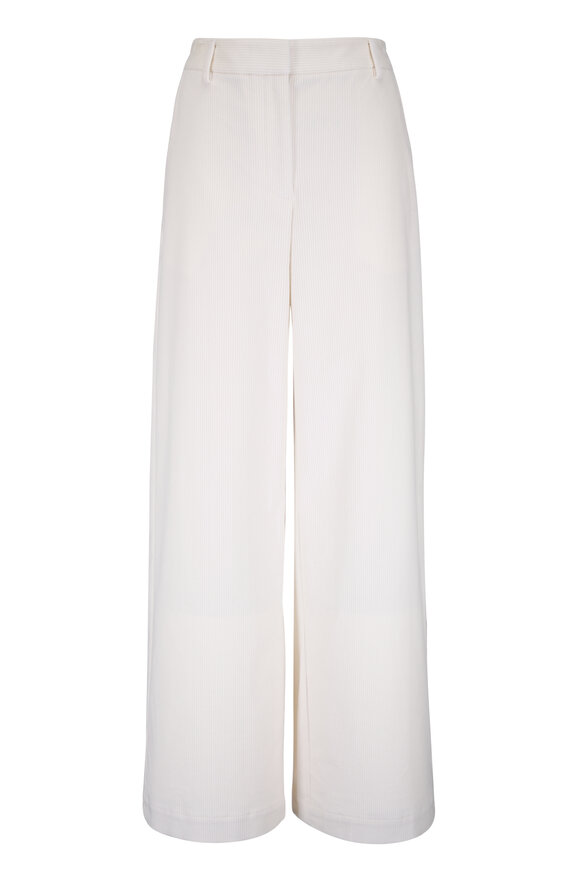 TWP Dylan White Stretch Cotton Corduroy Pant - view 1
