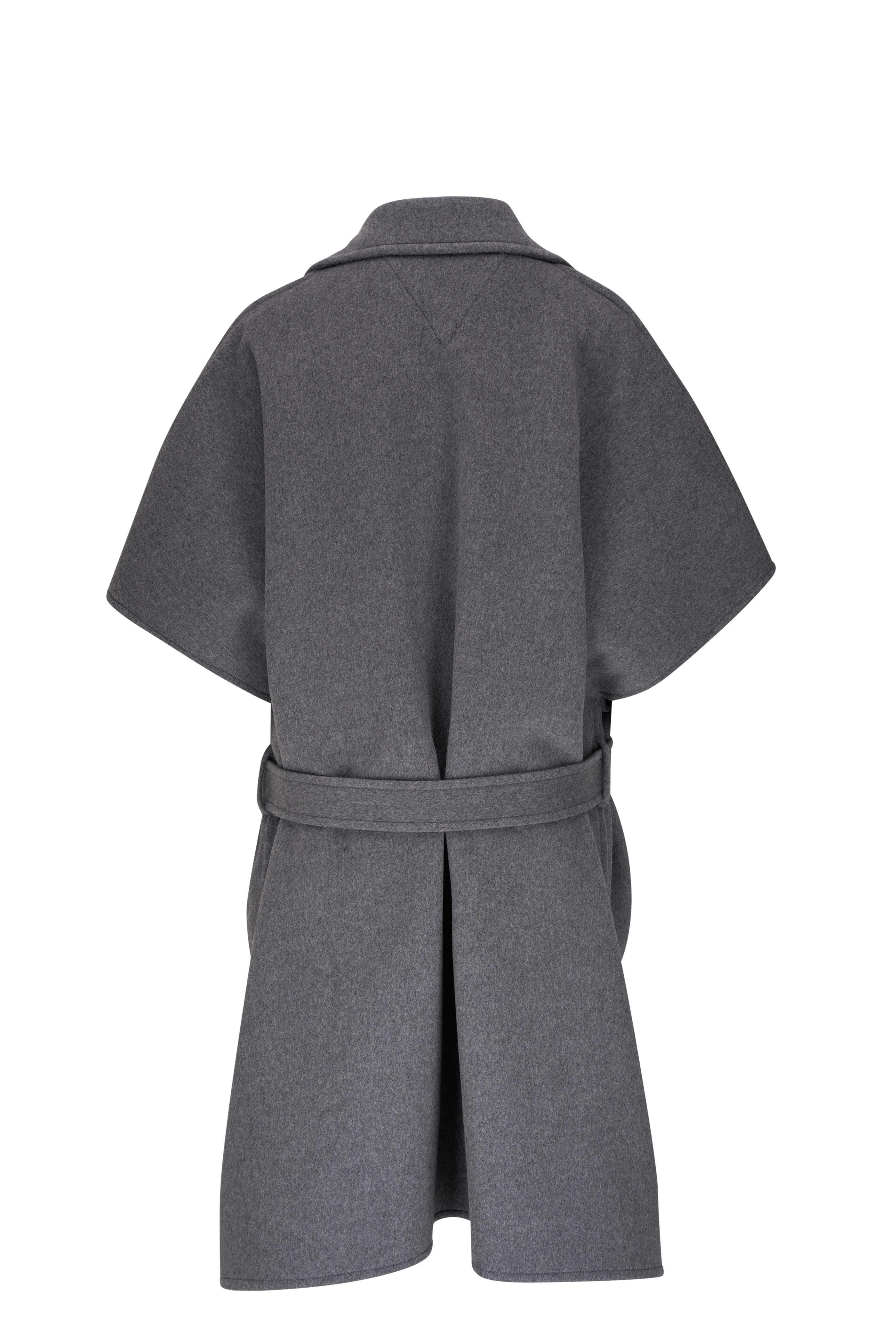コート BOTTEGA VENETA COAT (804079V32L0 9713) Bottega Veneta: Men's Double Wool Coat (Anthracite Melange