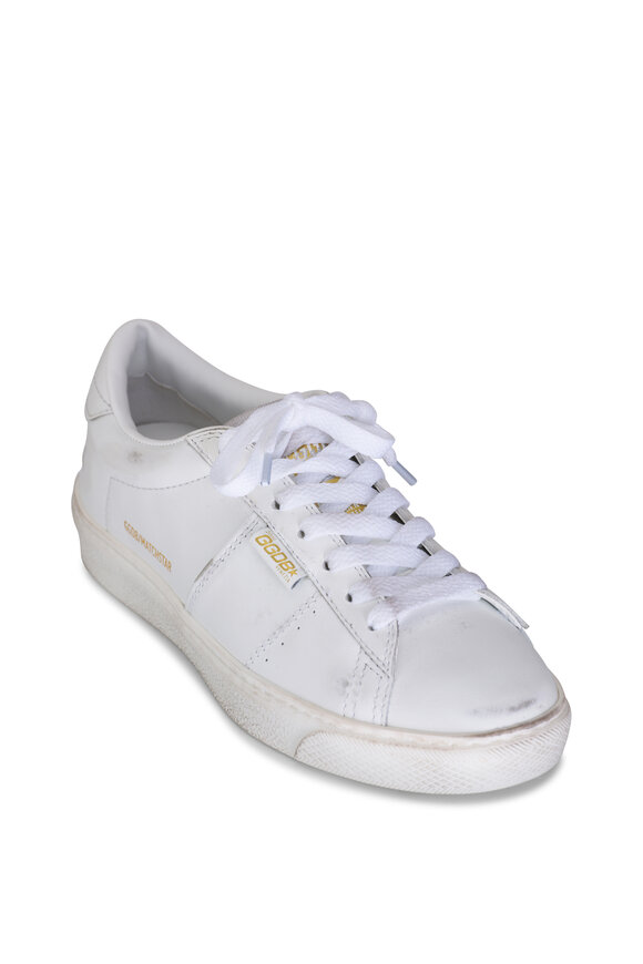 Golden Goose Matchstar Optic White Shiny Leather Sneaker 